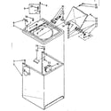 Kenmore 11081362800 top and cabinet parts diagram