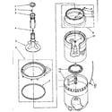 Kenmore 11081362800 agitator, basket and tub parts diagram