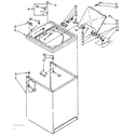 Kenmore 11081362820 top and cabinet parts diagram