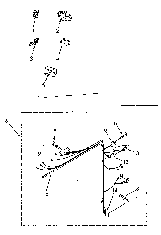 Kenmore 11081362620 wiring harness parts diagram