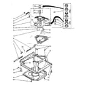 Kenmore 11081362820 machine base parts diagram