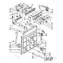 Kenmore 11081375600 controls and rear panel parts diagram