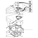 Kenmore 11081375110 machine base parts diagram