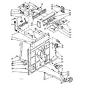 Kenmore 11081375130 controls and rear panel parts diagram