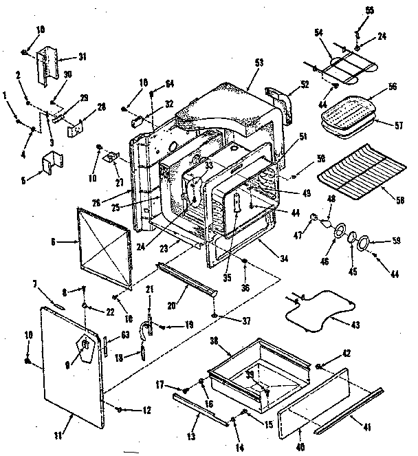 Kenmore 9119368411 body section diagram