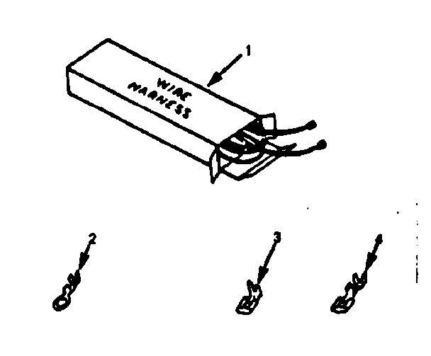 Kenmore 9119368411 wire harnesses and components diagram