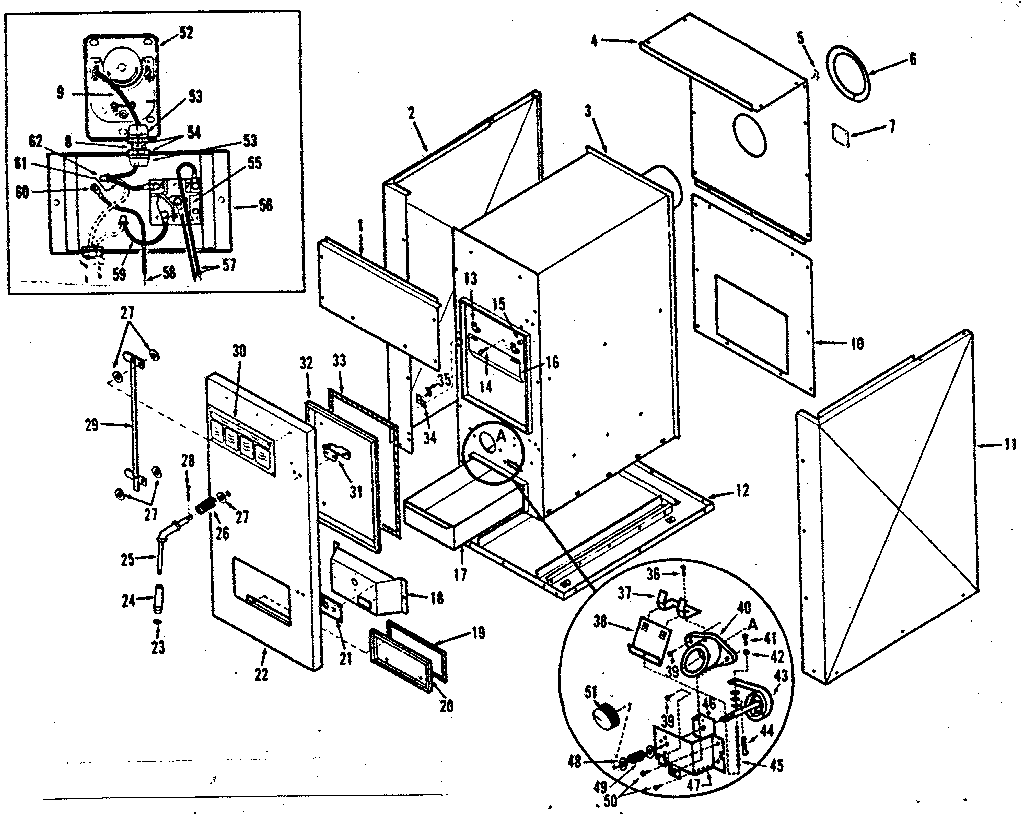 Kenmore 84239 af724a & af724ac parts diagram