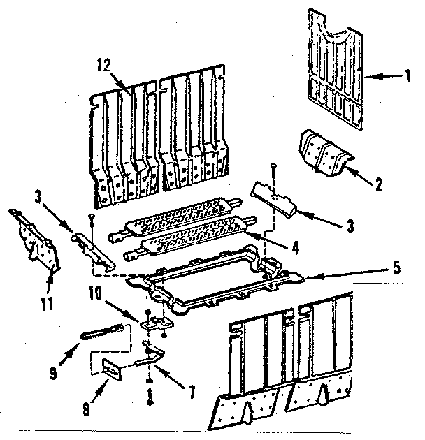 Kenmore 84239 flue/grate diagram