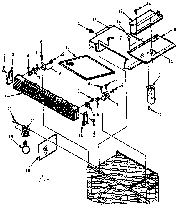 Kenmore 5648568511 grill and duct diagram
