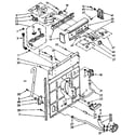 Kenmore 11081362640 controls and rear panel parts diagram