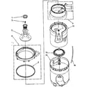 Kenmore 11081362640 agitator, basket and tub diagram