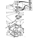Kenmore 11081361840 machine base parts diagram