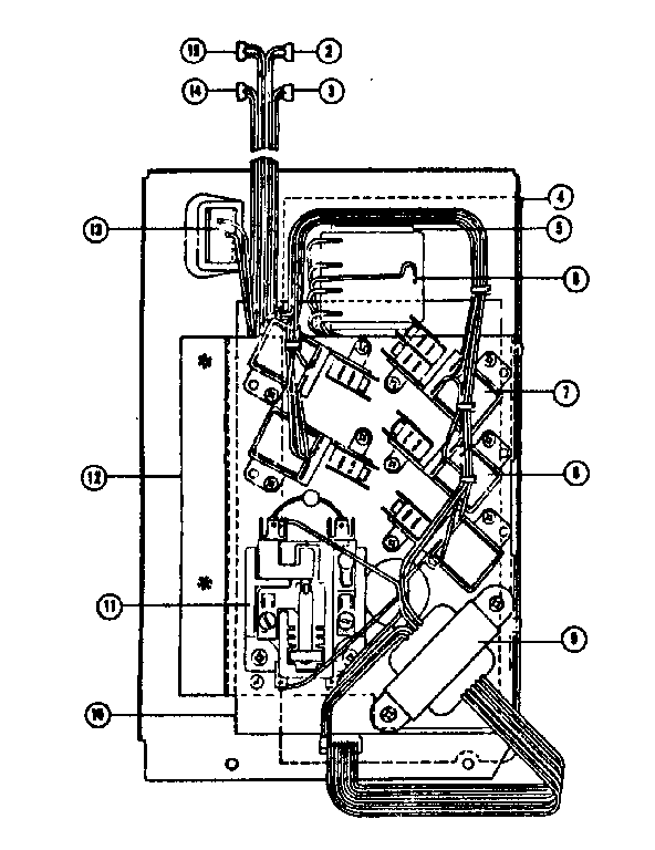 Kenmore 2538721772 controller board diagram