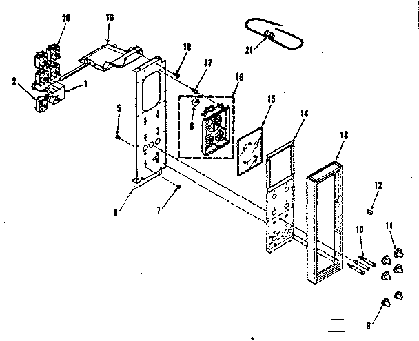 Kenmore 9119808512 control panel diagram