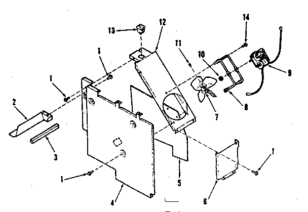 Kenmore 9119808512 blower section diagram