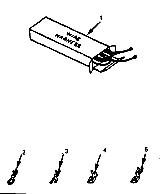Kenmore 9119808512 wire harnesses and components diagram