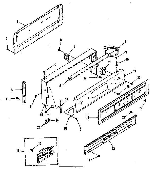 Kenmore 9117298510 backguard diagram