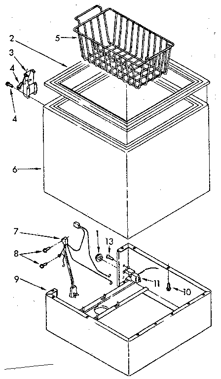 Kenmore 1988150685 cabinet parts diagram