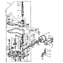 Kenmore 1106102600 worm gear and motor diagram