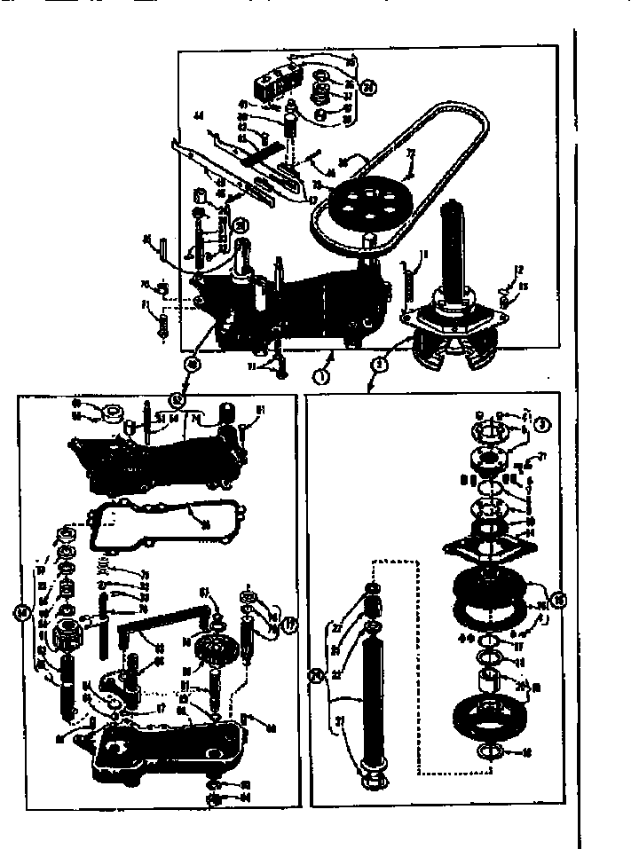 Kenmore 110S-5256 gearcase/transmission diagram