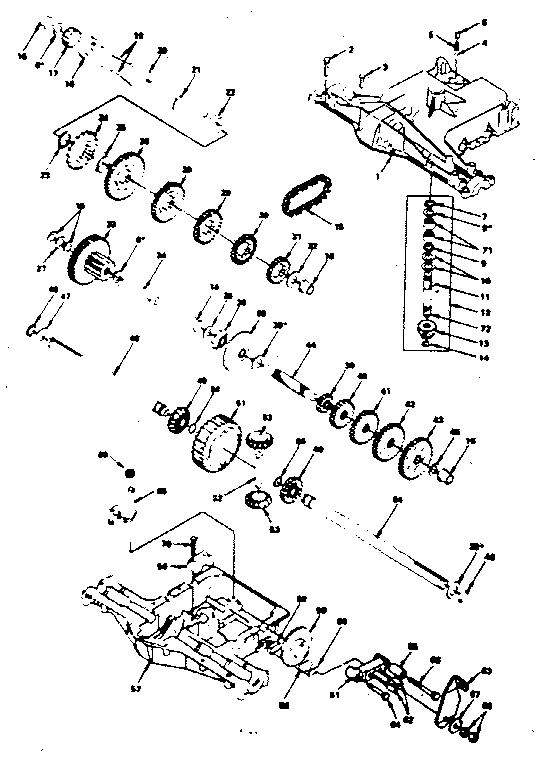 Craftsman 9174150-16 transaxle diagram
