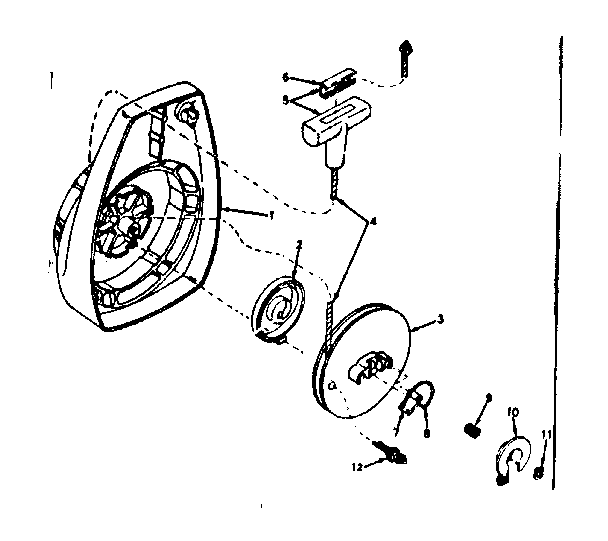 Craftsman 91760050 rewind starter diagram