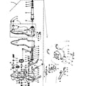 Kenmore 1106302802 worm gear and motor diagram