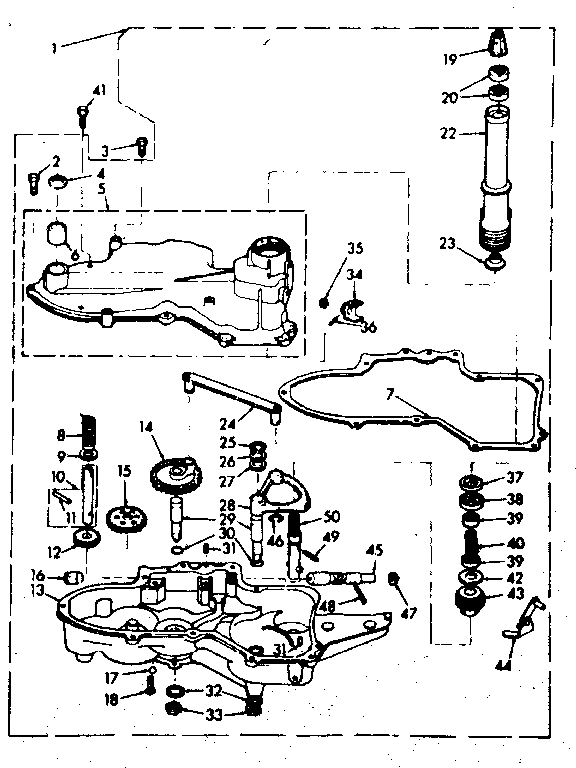 Kenmore 1106802901 worm gear diagram