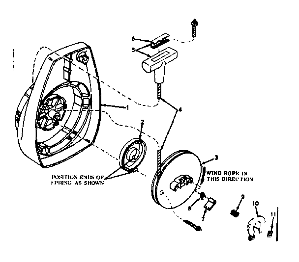 Craftsman 917590397A rewind starter diagram