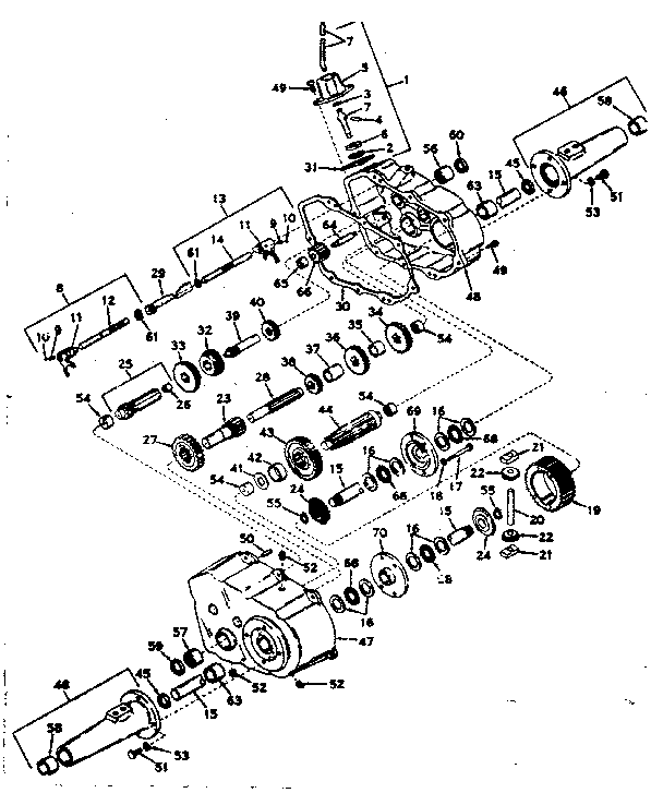 Craftsman 91725290 transaxle diagram