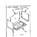 Kenmore 1033267001 optional liner diagram