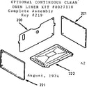 Kenmore 6476057220 optional oven liner diagram