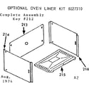 Kenmore 6476157341 optional oven liner diagram
