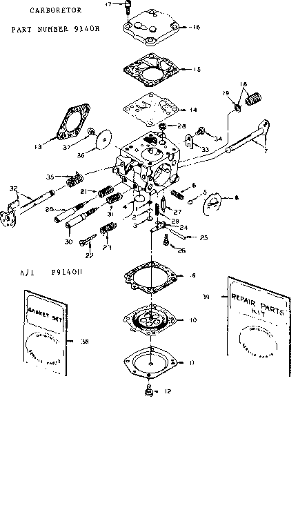 Craftsman 917351390 replacement parts diagram
