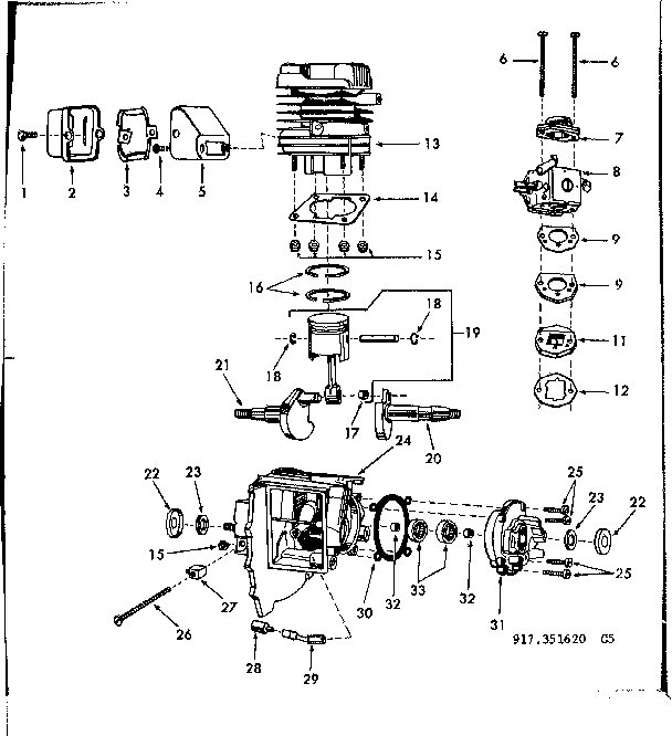 Craftsman 917351620 cylinder assembly diagram