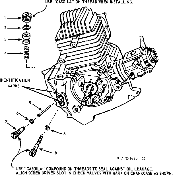 Craftsman 917351620 check valves diagram