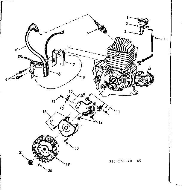 Craftsman 917351640 starter assembly diagram