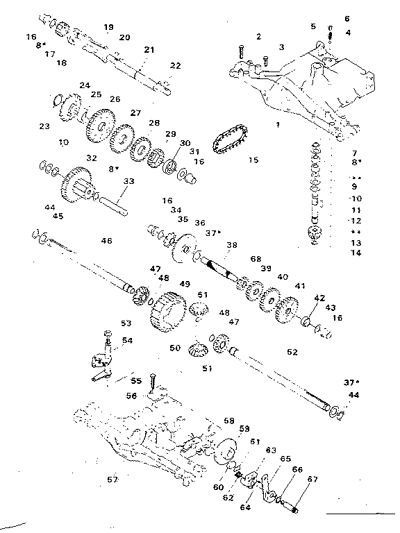 Footedana 4150-29 transaxle diagram