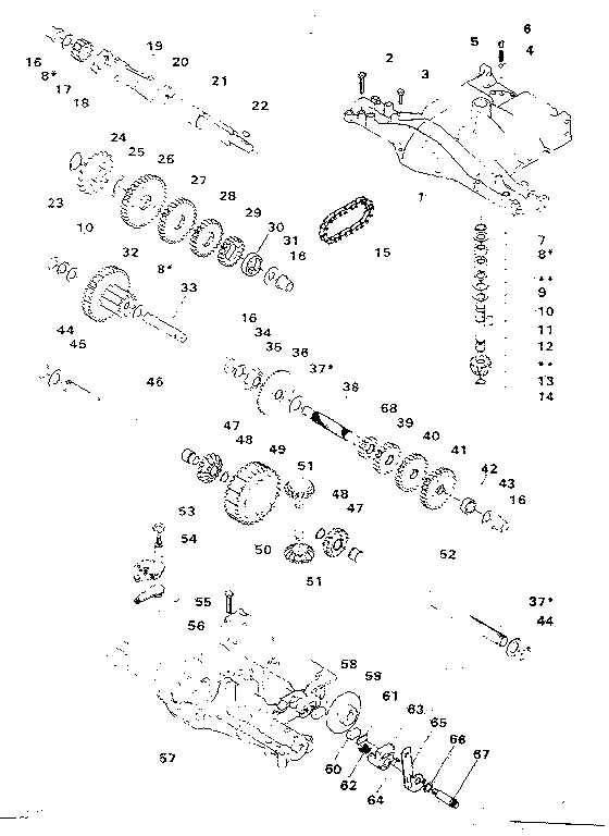Footedana 4150-36 transaxle diagram