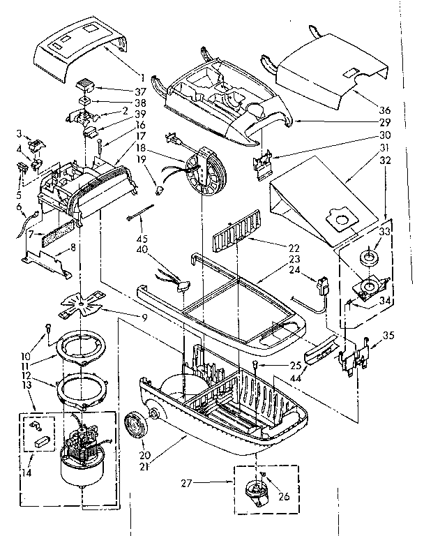 Kenmore 1162641081 vacuum cleaner parts diagram