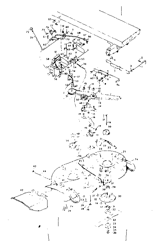 Craftsman 502251341 mower housing diagram
