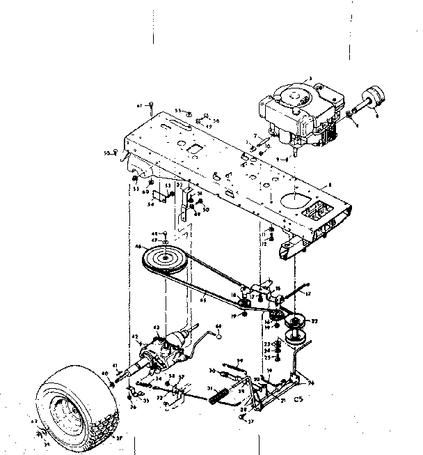 Craftsman 502250894 drive assembly diagram