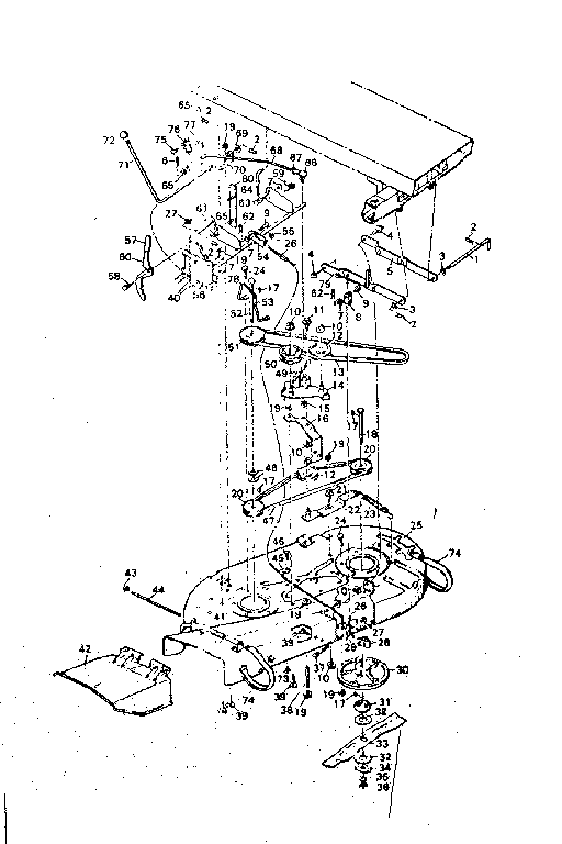 Craftsman 502250894 mower housing diagram