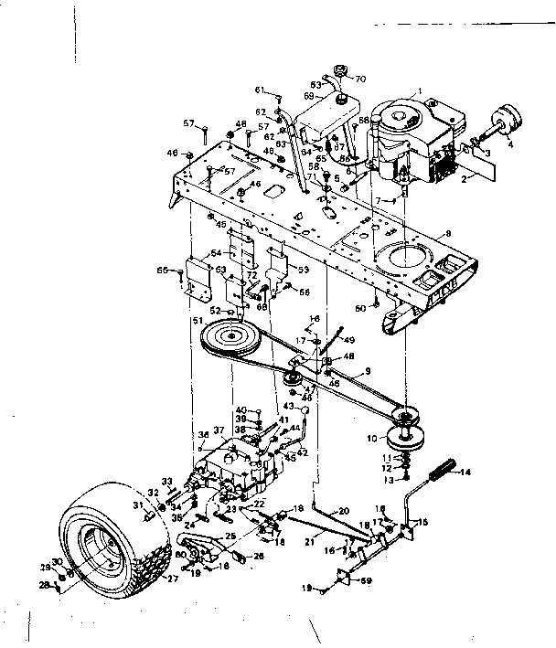 Craftsman 502255151 drive assembly diagram