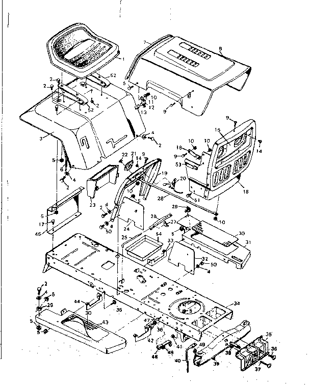 Craftsman 502255291 body parts assembly diagram