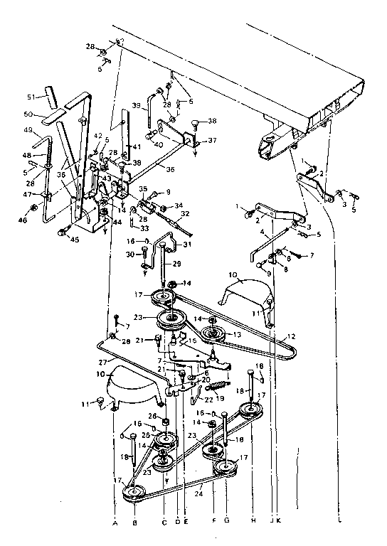 Craftsman 502255191 blade housing top half diagram