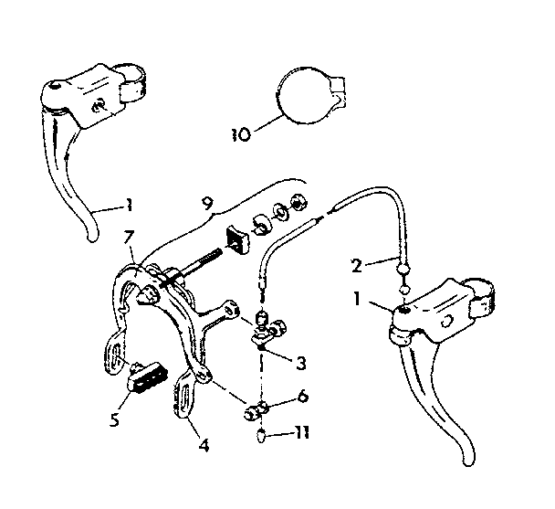 Sears 505472781 arai caliper brakes diagram