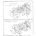 Kenmore 8504237892 porcelain doors diagram