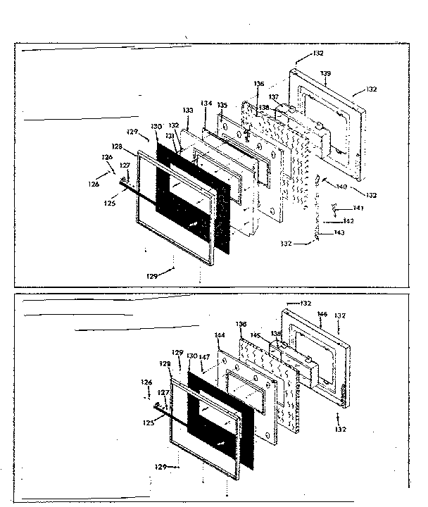 Kenmore 8504297890 black glass doors diagram