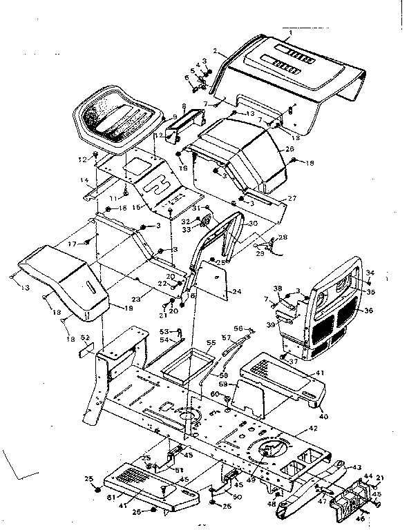 Craftsman 502257011 body parts assembly diagram